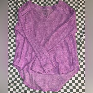 M American Eagle purple soft and sexy plush long sleeve